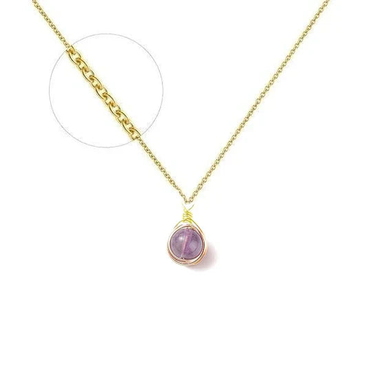 Colliers Acier & Pierres Naturelles