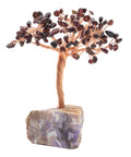 Arbre du Bonheur Grenat base Améthyste 14cm