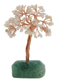 Arbre du Bonheur Cristal de Roche base Fluorite 14cm
