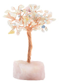 Arbre du Bonheur Morganite base Quartz Rose 14cm