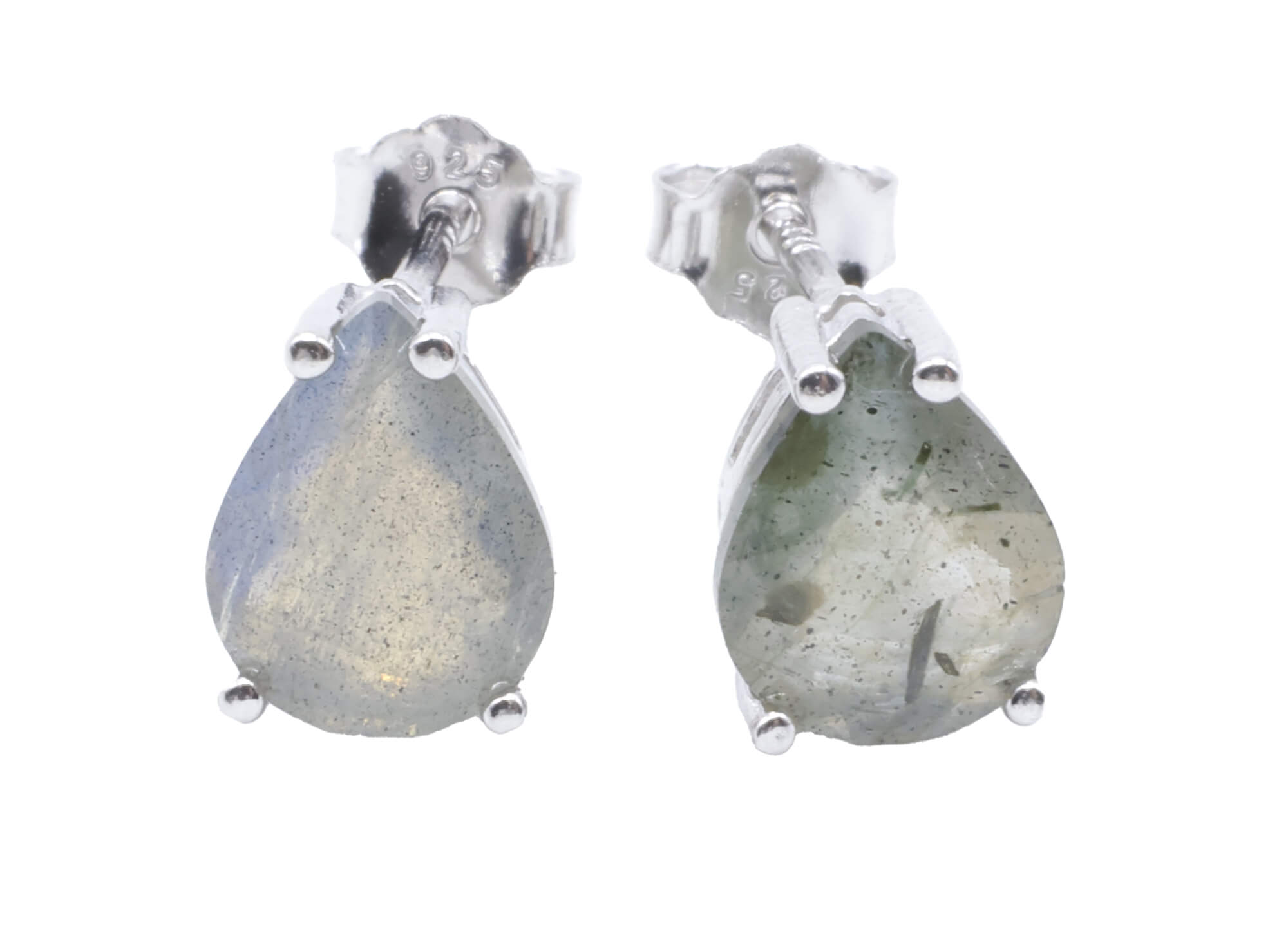 Boucles d'oreilles Argent 925 Labradorite Larme