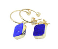 Boucles d'oreilles Argent 925 'Arche Doré' - Lapis Lazuli - Plaquage Or