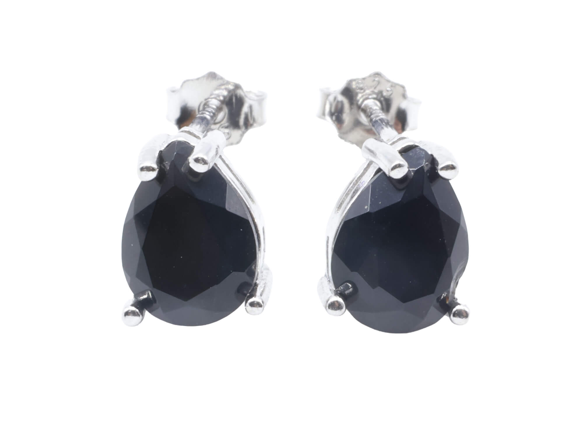 Boucles d'oreilles Argent 925 Onyx Larme