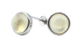 Boucles d'oreilles Argent 925 Citrine ronde polie