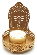 Bougeoir à Réflexion Métal Bouddha - 11cm