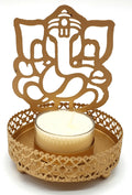 Bougeoir a Reflexion Metal Ganesh 11cm