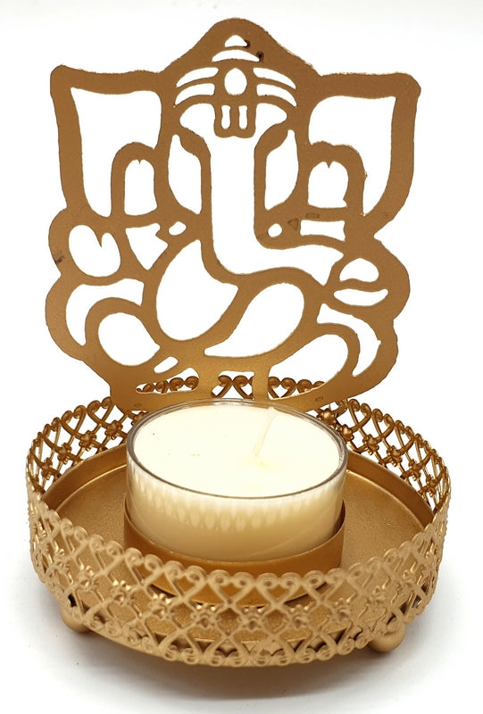 Bougeoir a Reflexion Metal Ganesh 11cm