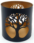Bougeoir Métal Arbre de Vie 9cm