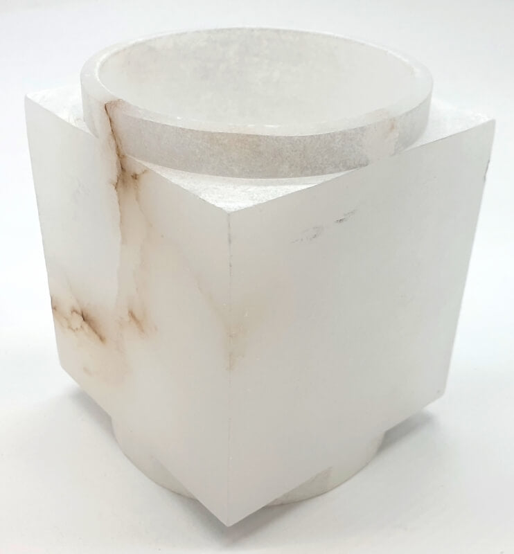 Bougeoir Eclairant Albâtre 11cm