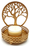 Bougeoir à Réflexion Métal Arbre de Vie 11cm