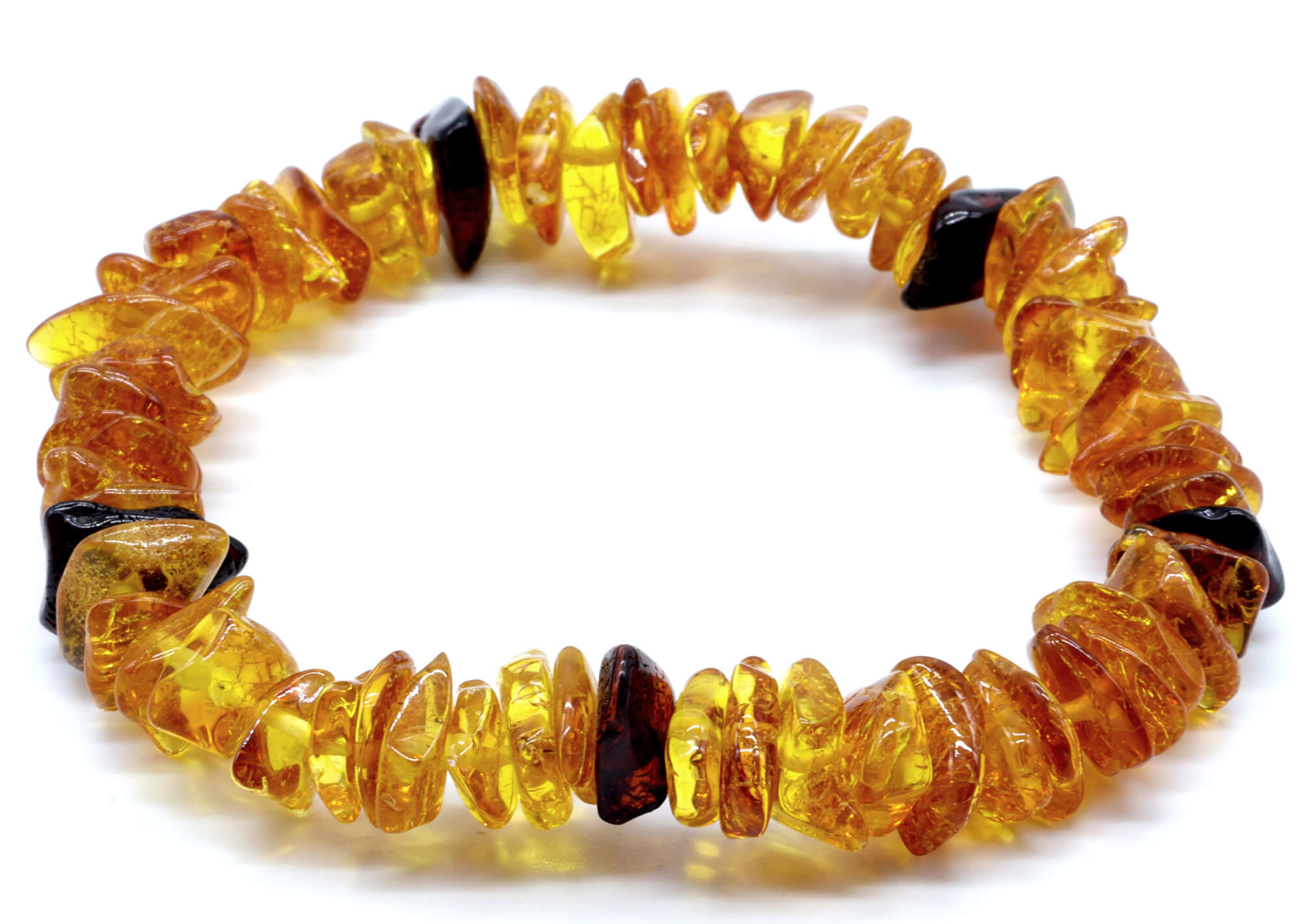 Bracelet Baroque Ambre Obscure Russie