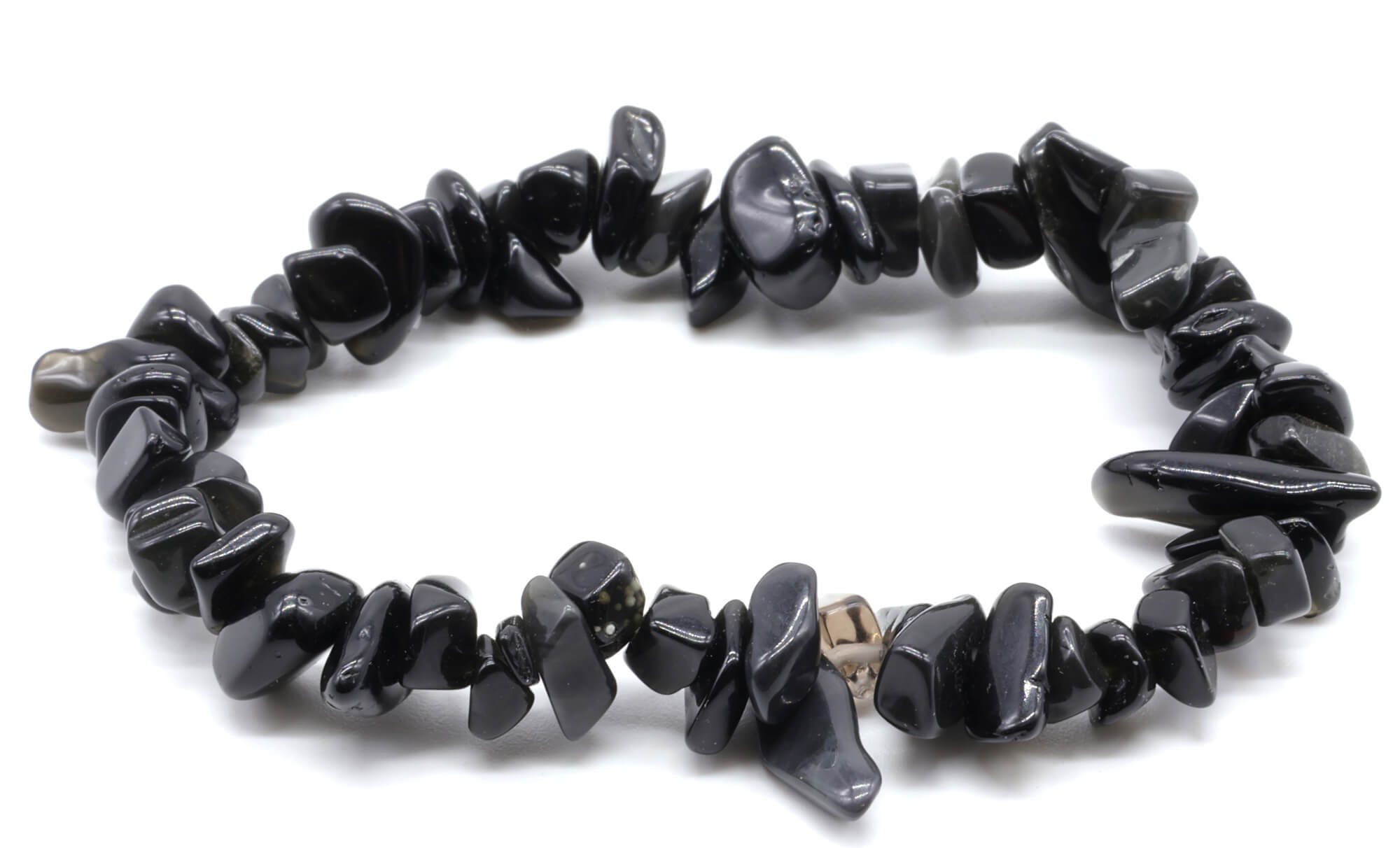 Bracelet Baroque Obsidienne Noire