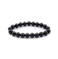 Agate Noire Bracelet en Perles de Pierre Naturelle 8mm