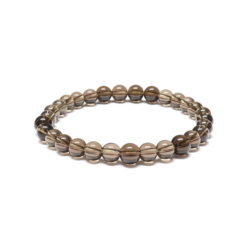 Quartz Fumé Bracelet en Perles de Pierre Naturelle 8mm