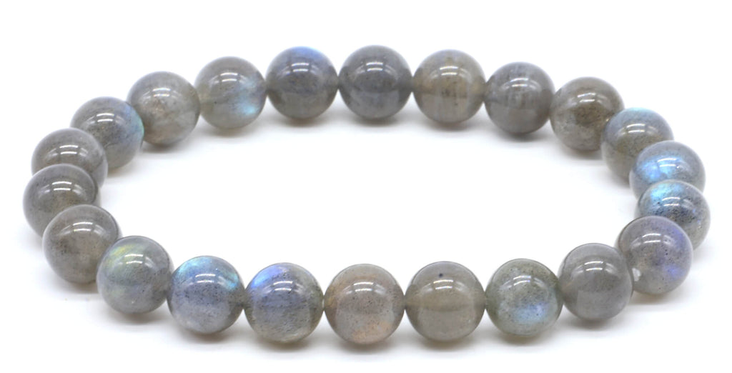 Bracelet Labradorite 'AA' perles 8mm