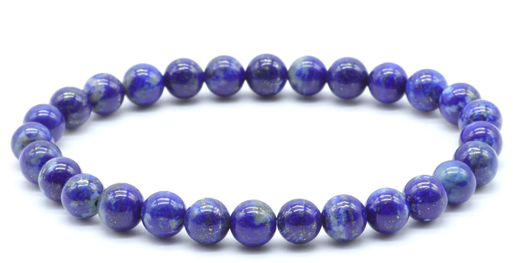Bracelet Lapis Lazuli 'AA' perles 8mm