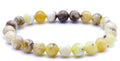 Bracelet Opale Jaune perles 8mm