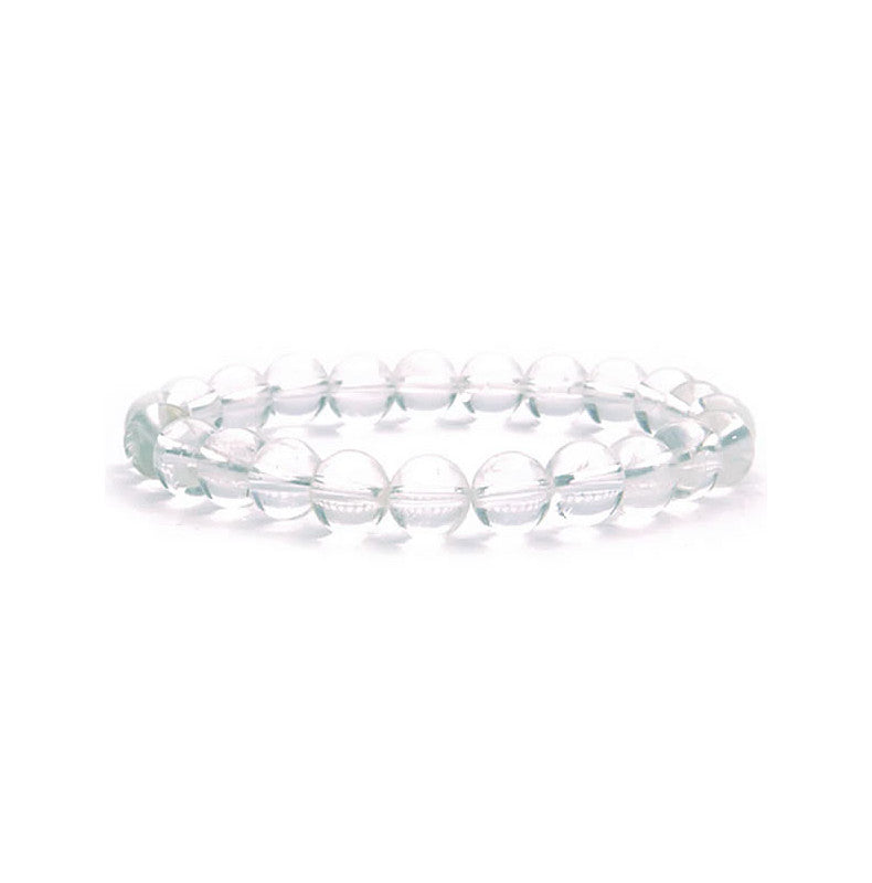 Cristal de Roche Bracelet en Perles de Pierre Naturelle 8mm