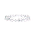 Cristal de Roche Bracelet en Perles de Pierre Naturelle 8mm