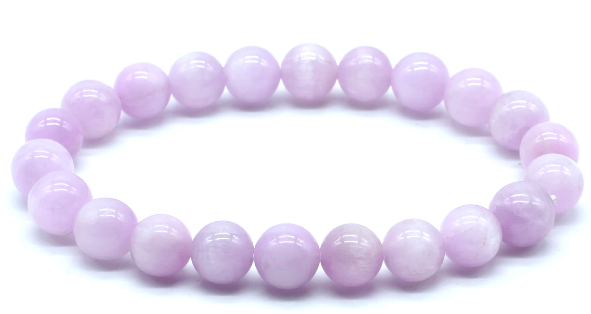 Bracelet Kunzite perles 8mm