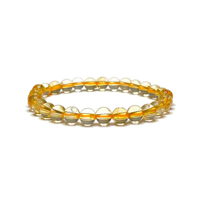 Citrine Bracelet en Perles de Pierre Naturelle 8mm