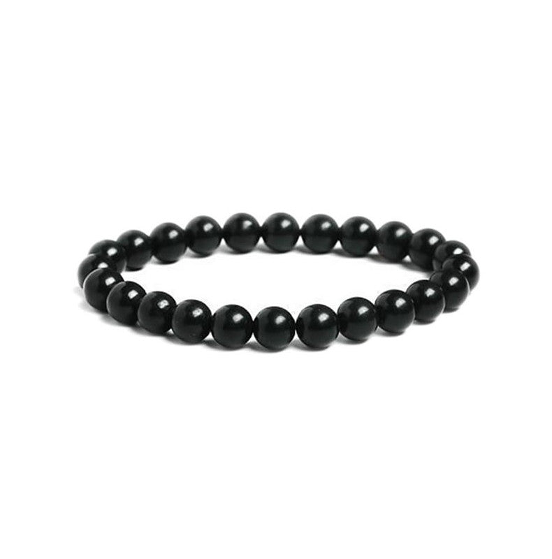 Shungite Bracelet en Perles de Pierre Naturelle 8mm