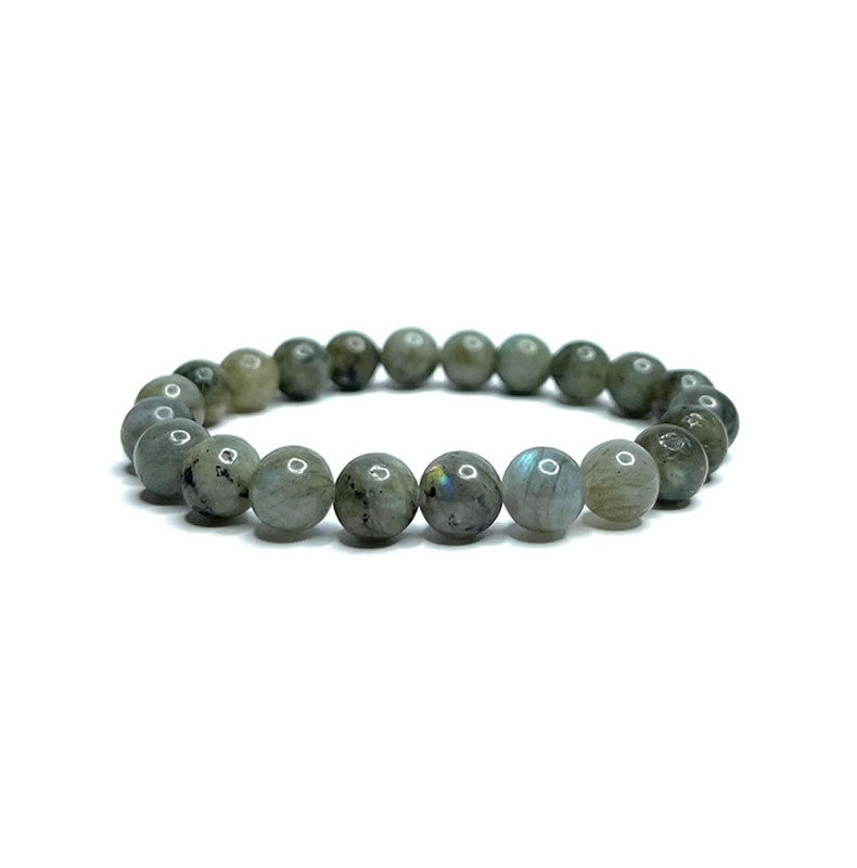 Labradorite Bracelet en Perles de Pierre Naturelle 8mm