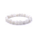 Pierre de Lune Blanche Bracelet en Perles de Pierre Naturelle 8mm