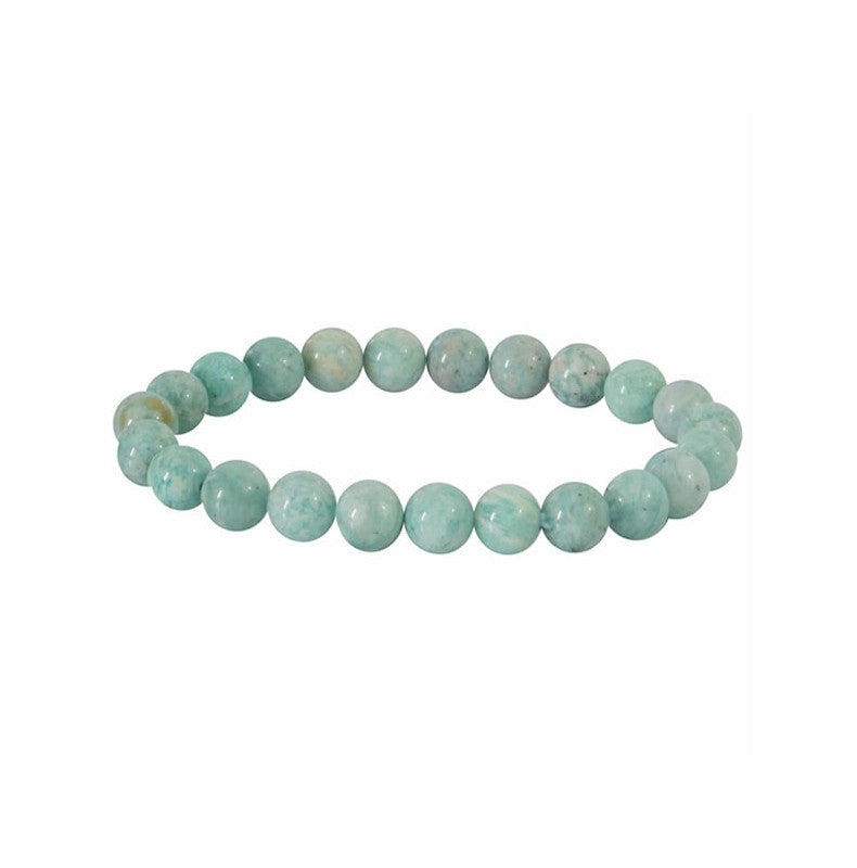 Amazonite Bracelet en Perles de Pierre Naturelle 8mm