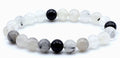 Bracelet Quartz Tourmaline perles 8mm