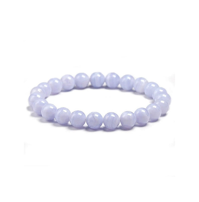 Calcédoine Bracelet en Perles de Pierre Naturelle 8mm