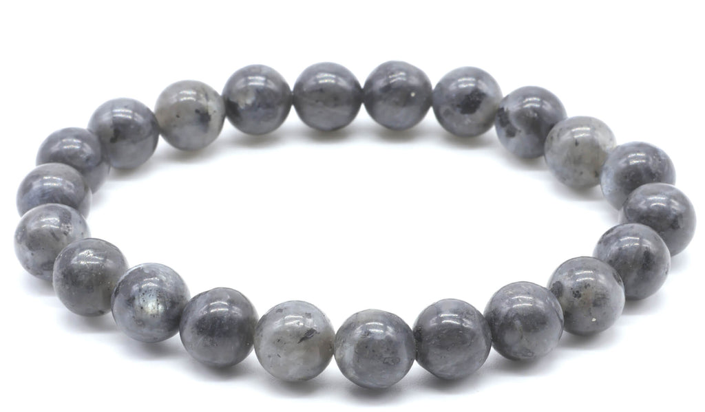 Bracelet Larvikite perles 8mm