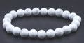 Bracelet Howlite Blanche perles 8mm