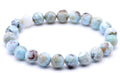 Bracelet Larimar perles 8mm