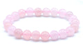 Bracelet Quartz Rose perles 8mm