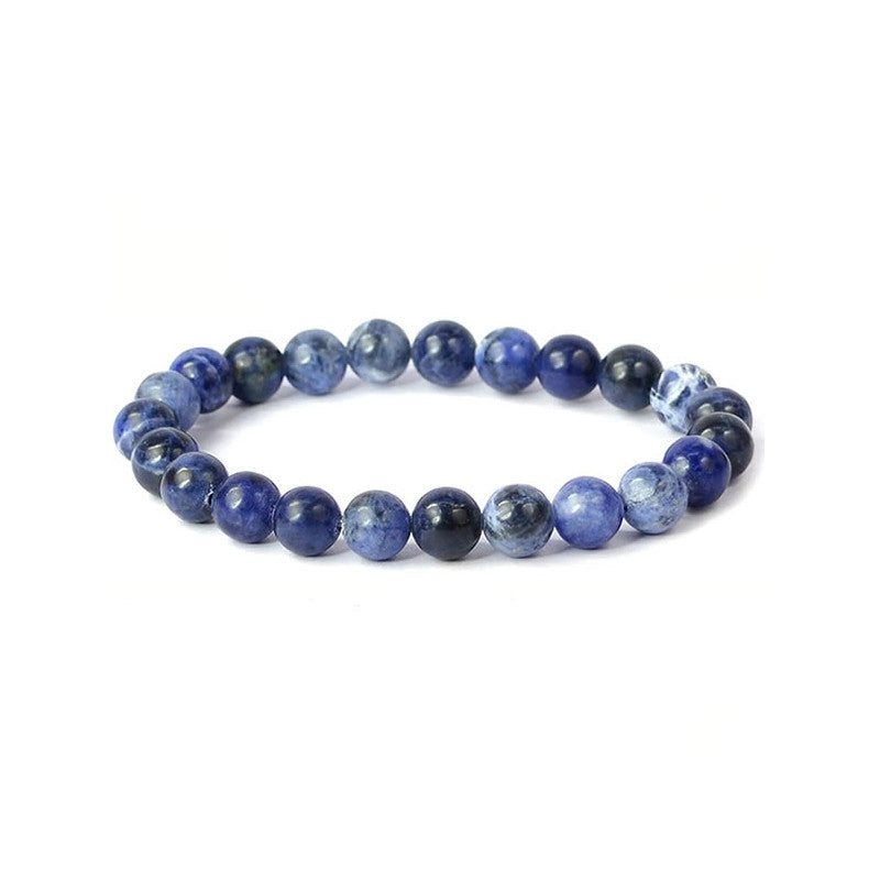 Sodalite Bracelet en Perles de Pierre Naturelle 8mm