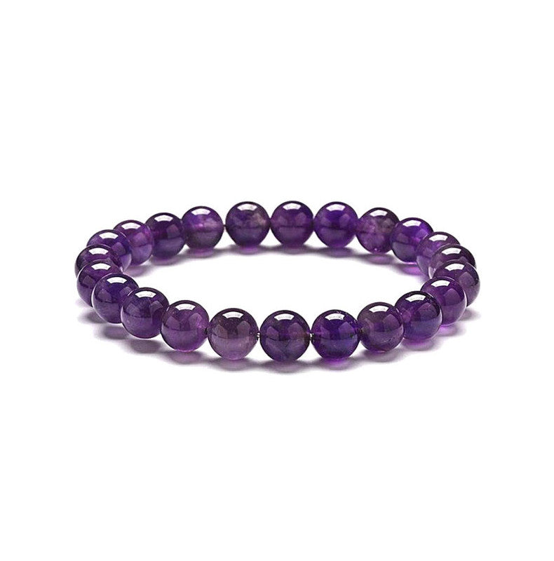 Améthyste Bracelet en Perles de Pierre Naturelle 8mm