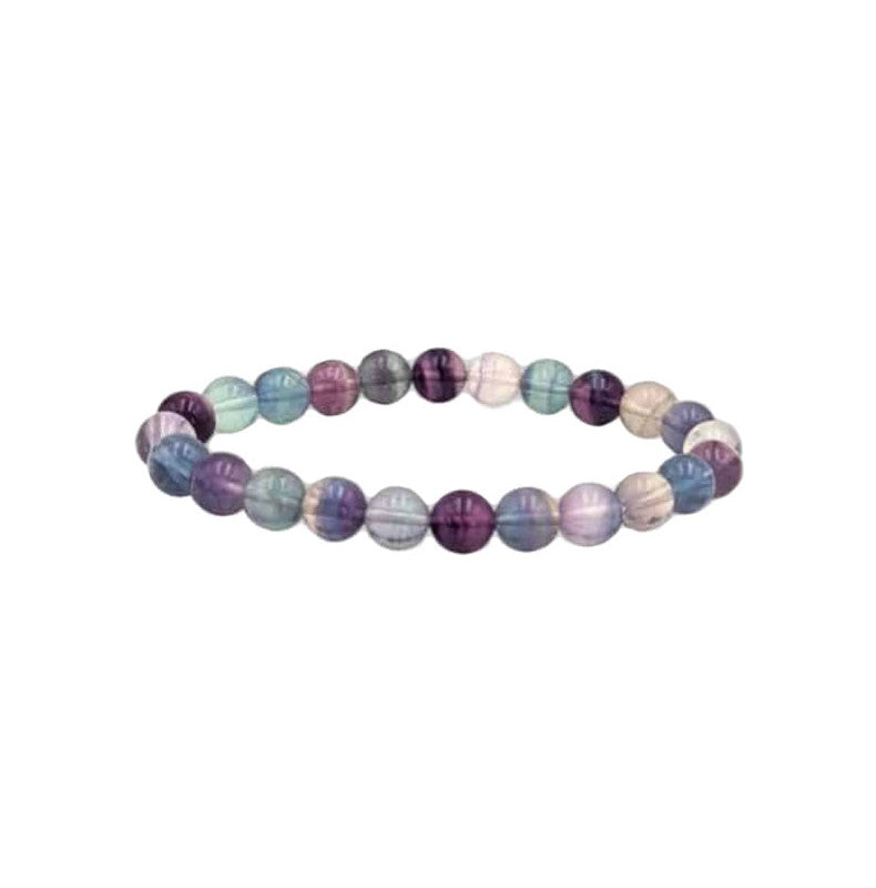 Fluorine Bracelet en Perles de Pierre Naturelle 8mm