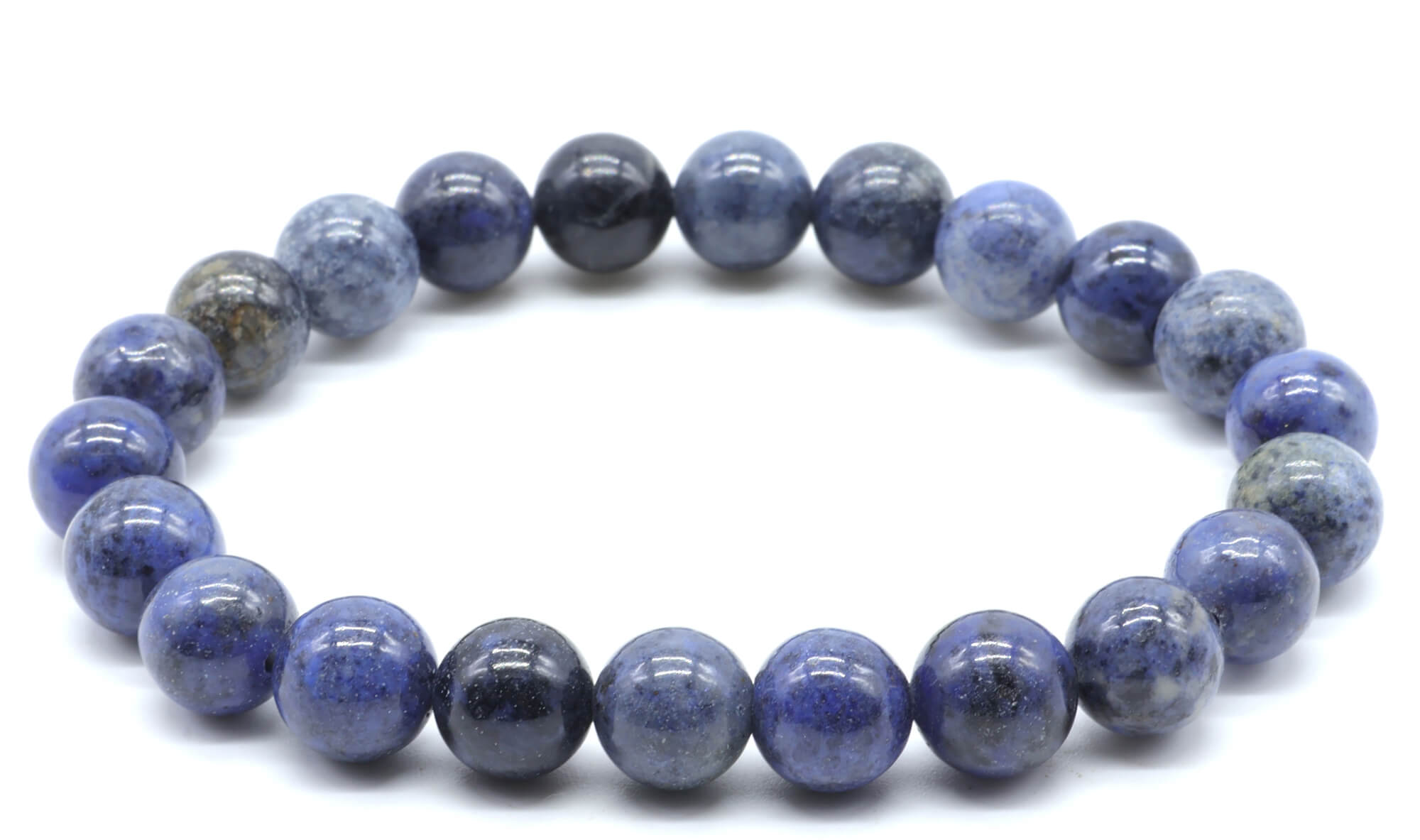 Bracelet Dumortiérite perles 8mm