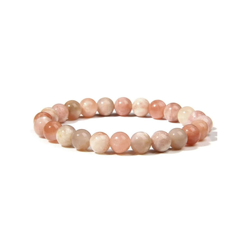 Pierre de Soleil Bracelet en Perles de Pierre Naturelle 8mm