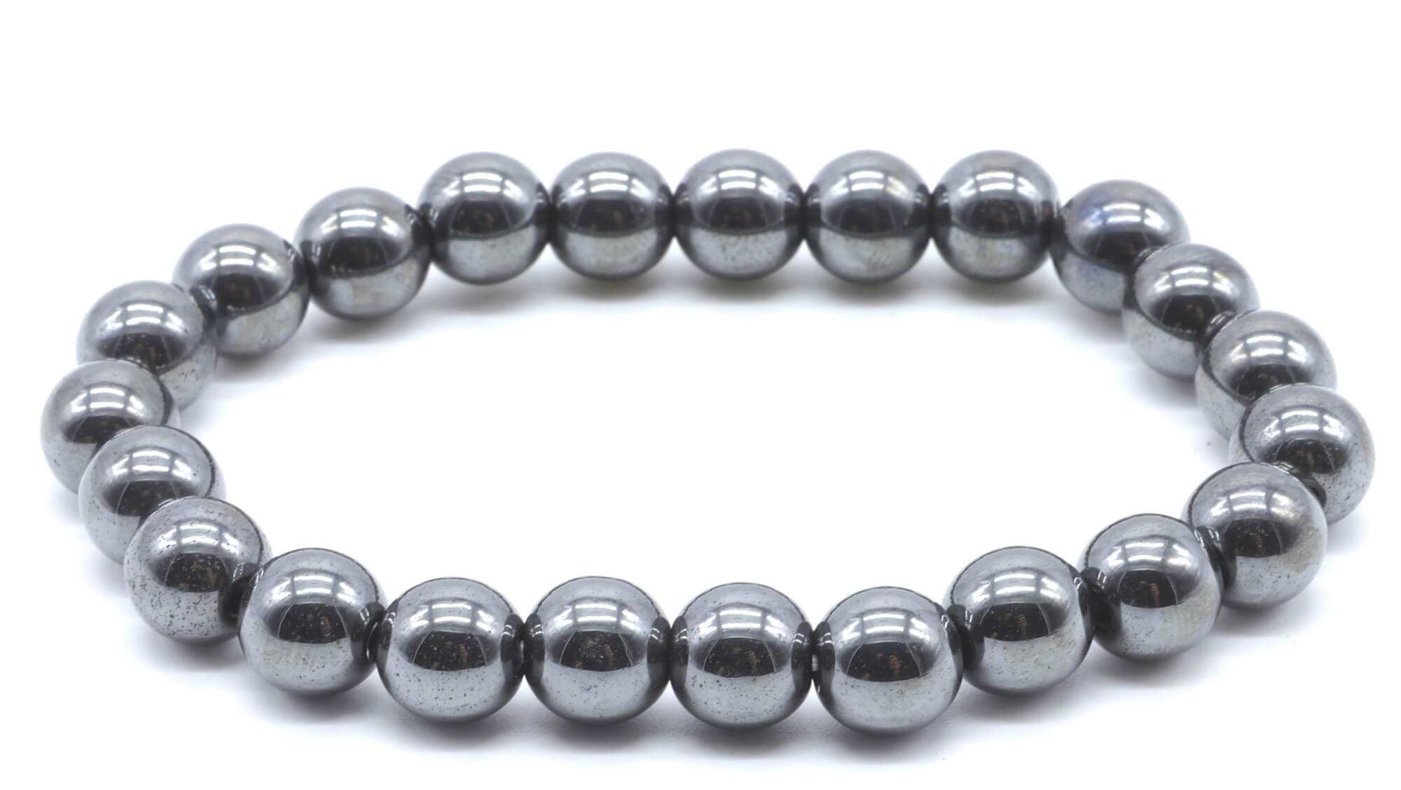 Bracelet Hematite perles 8mm