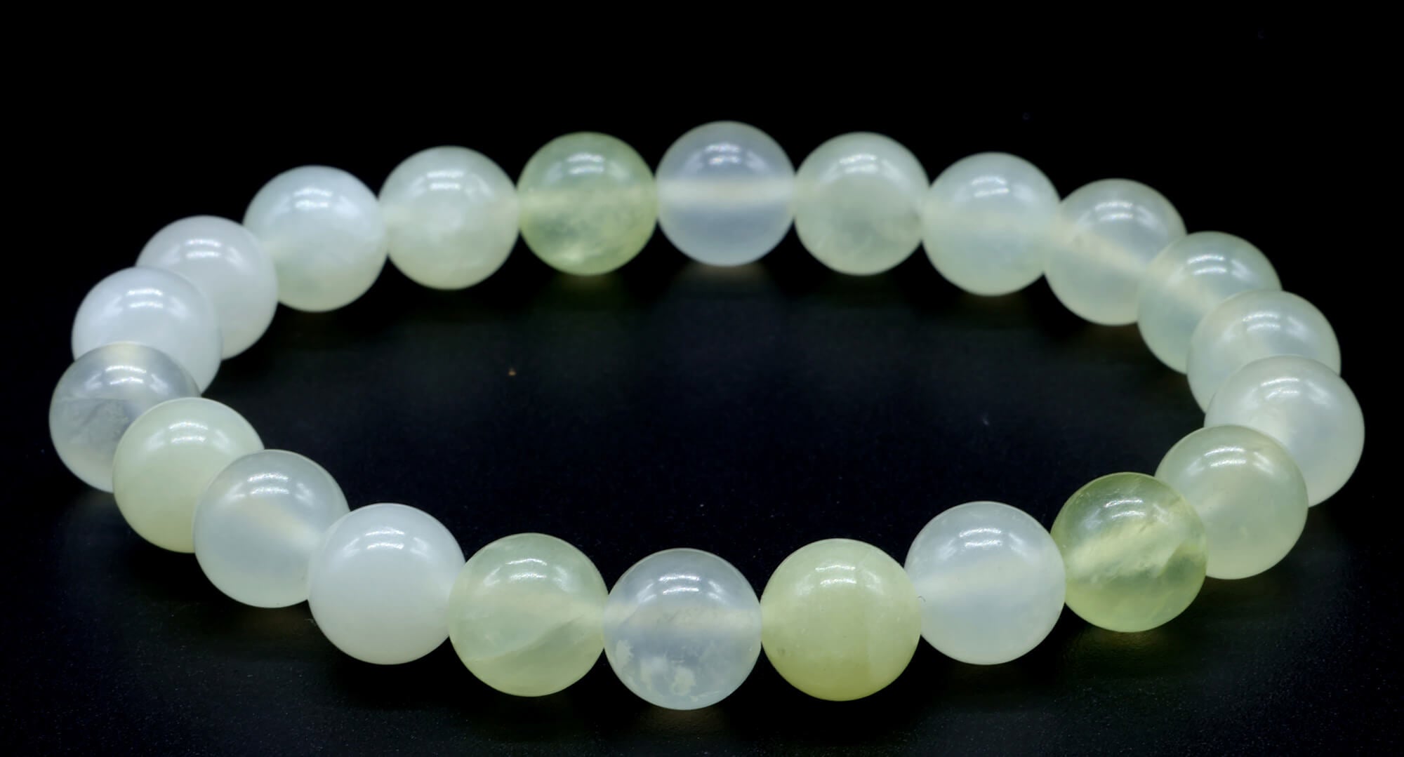 Bracelet Jade Verte perles 8mm