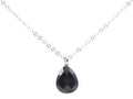 Collier Argent 925 Onyx Goutte