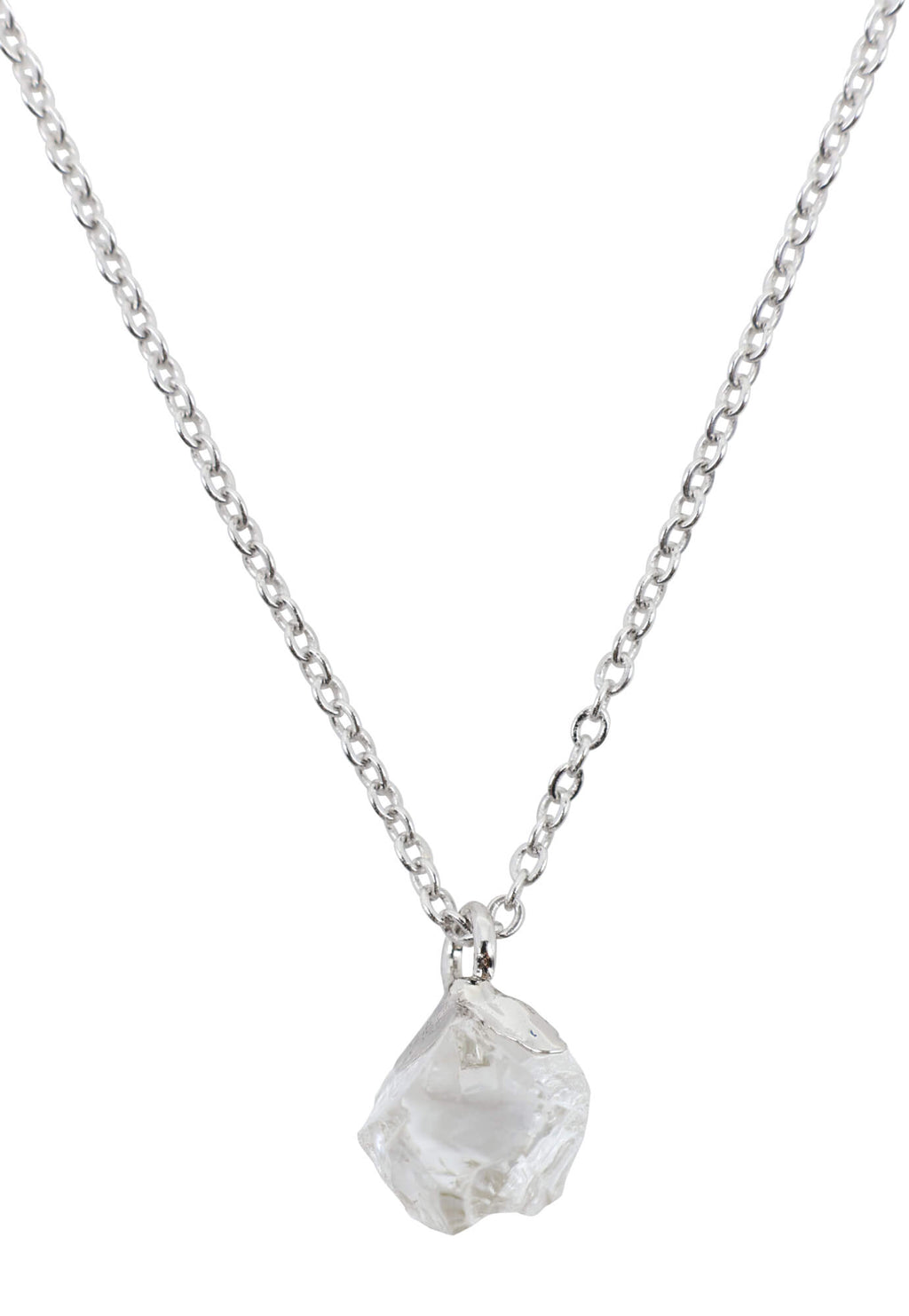 Collier Argent 925 'Cristal Sauvage' - Cristal de Roche