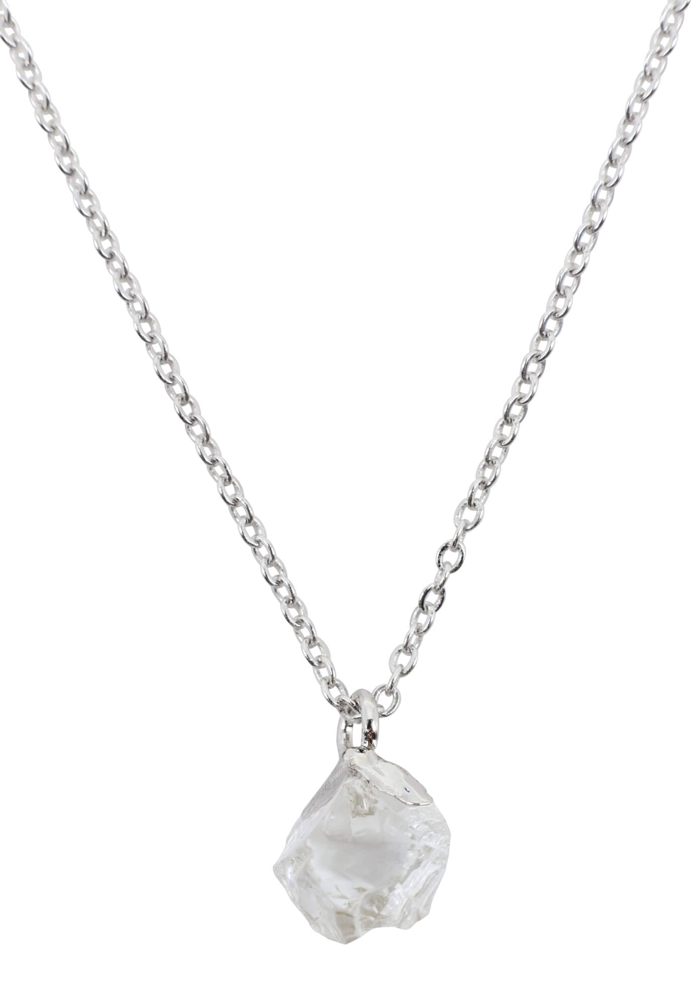 Collier Argent 925 'Cristal Sauvage' - Cristal de Roche