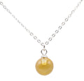 Collier Argent 925 Citrine Boule