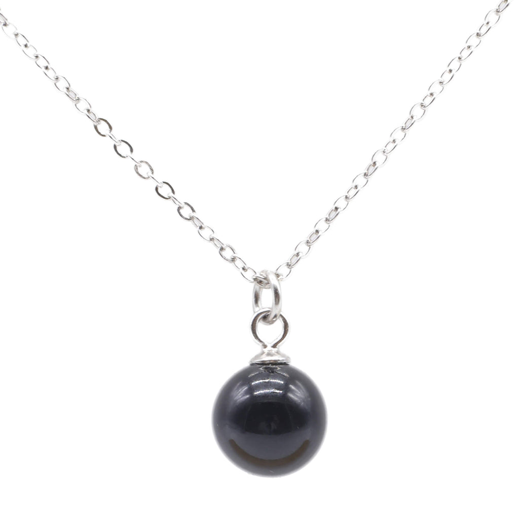 Collier Argent 925 Onyx Boule