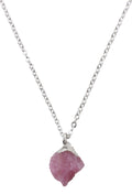 Collier Argent 925 'Cristal Sauvage' - Rubis