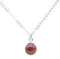 Collier Argent 925 Grenat Boule