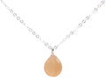 Collier Argent 925 Pierre de Soleil Goutte